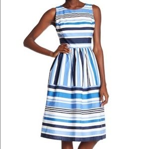Vince Camuto Striped Sleeveless A-Line Dress-10